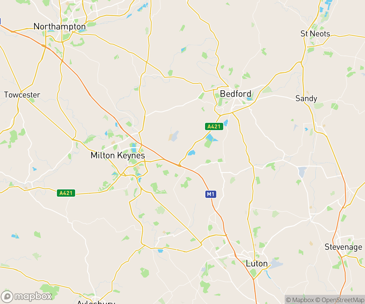 We cover all of Bedfordshire